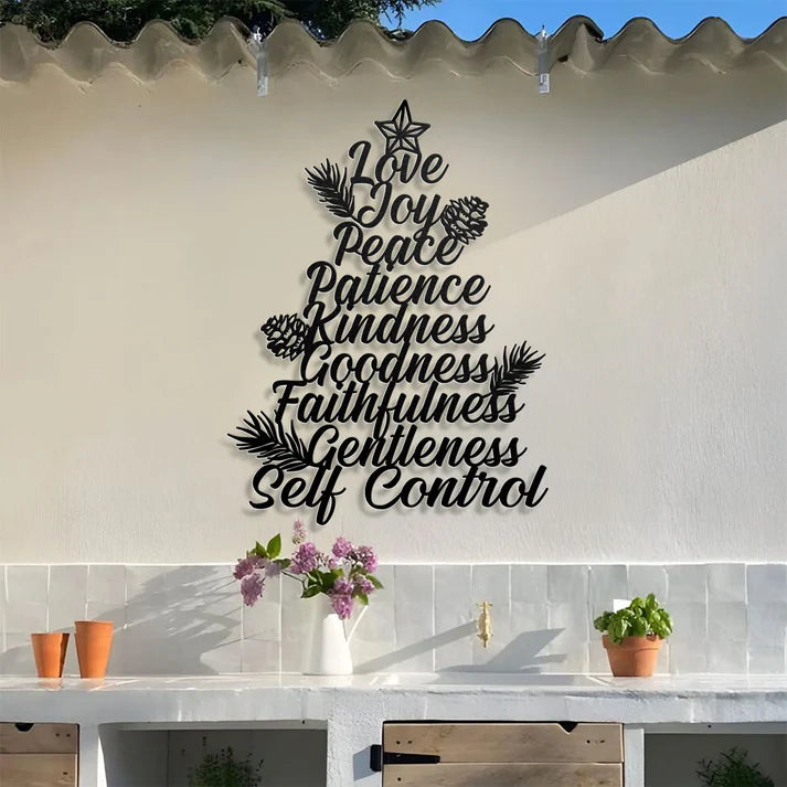 Fruit Of The Spirit - Metal Wall Art Sign