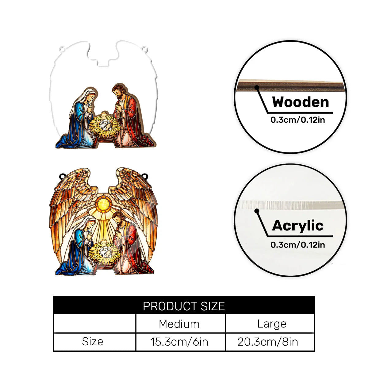 Holy Family - Window Hanging Suncatcher