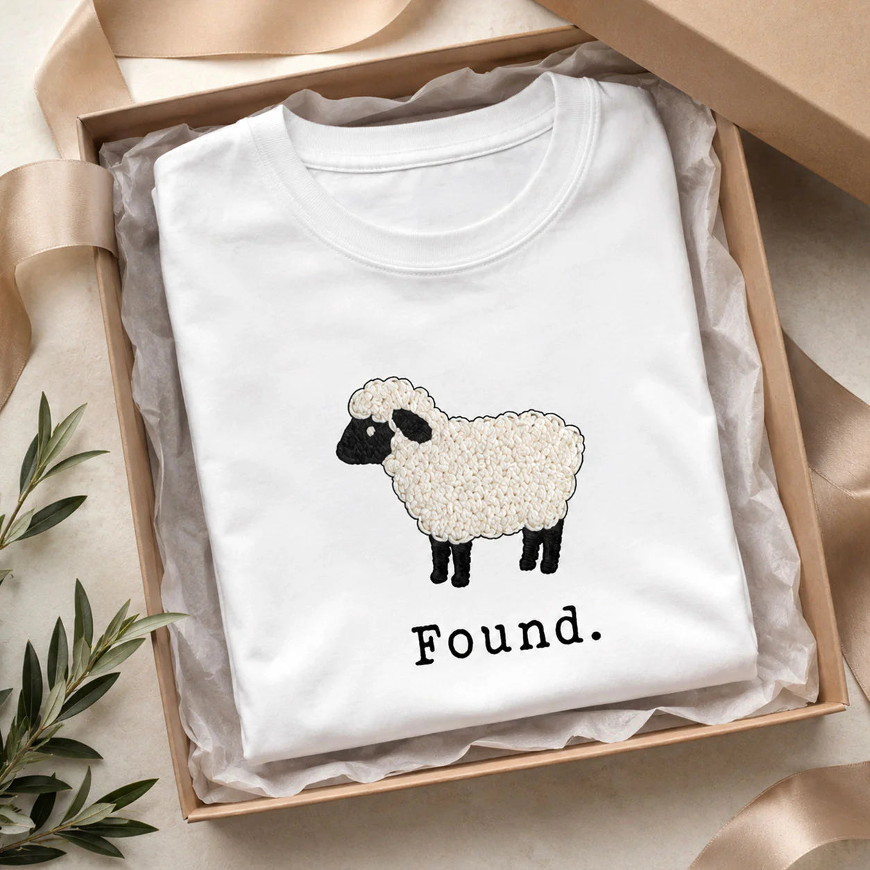Christian Psalm 23 Lamb, Christian Gift | 2D Unisex T-shirt