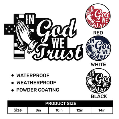 In God We Trust - Metal Wall Art Sign
