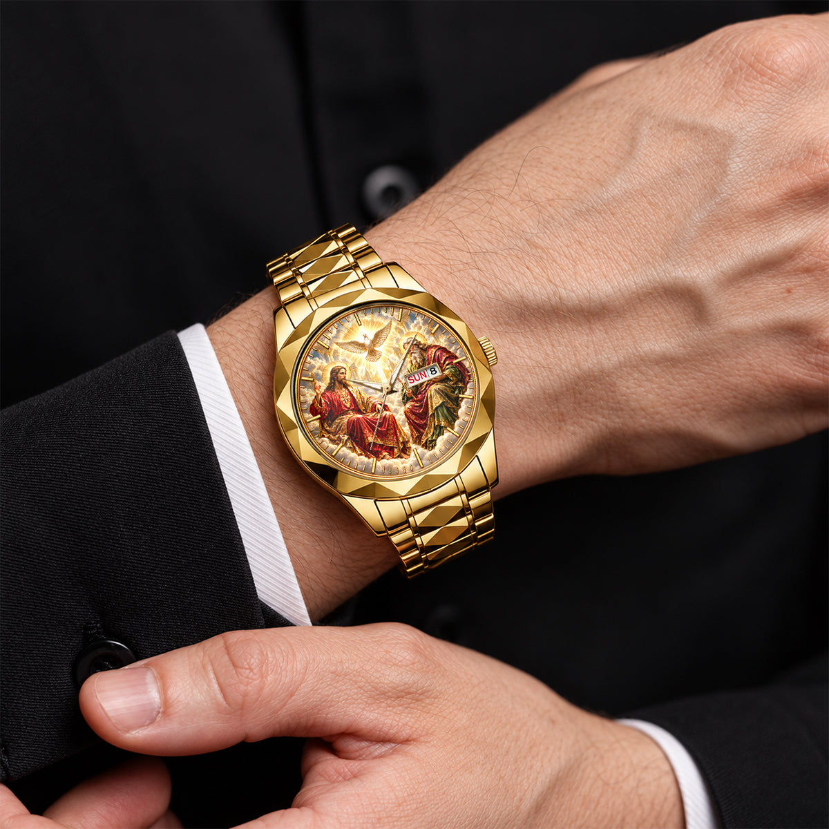 Divine Glory Of The Holy Trinity, Gift For Men - Men's Wrist Watch