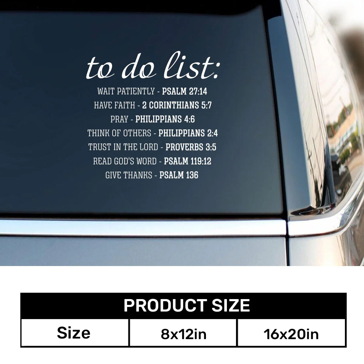 Christian Daily Todo List - Sticker