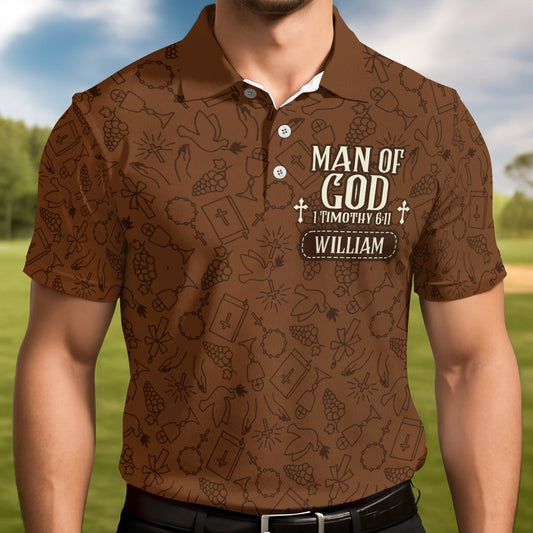 Man Of God | Personalized Polo Shirt