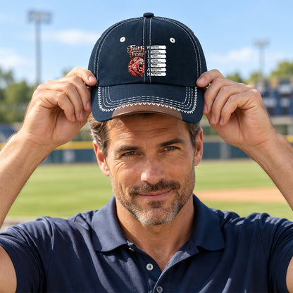 Faith Over Fear, Gift For Men | Personalized Vintage Soft Baseball Cap