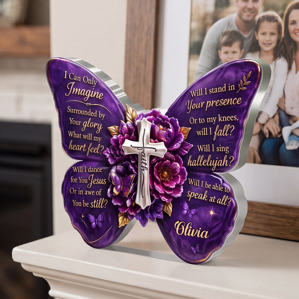 I Can Only Imagine Butterfly | Personalized Custom Shaped Acrylic Plaque