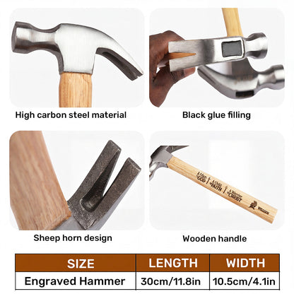 Keep Faith In God And Be Blessed | Personalized Wooden Hammer