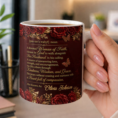 For Pastor’s Wife, Gift For Pastor's Wife | Personalized Ceramic Coffee Mug