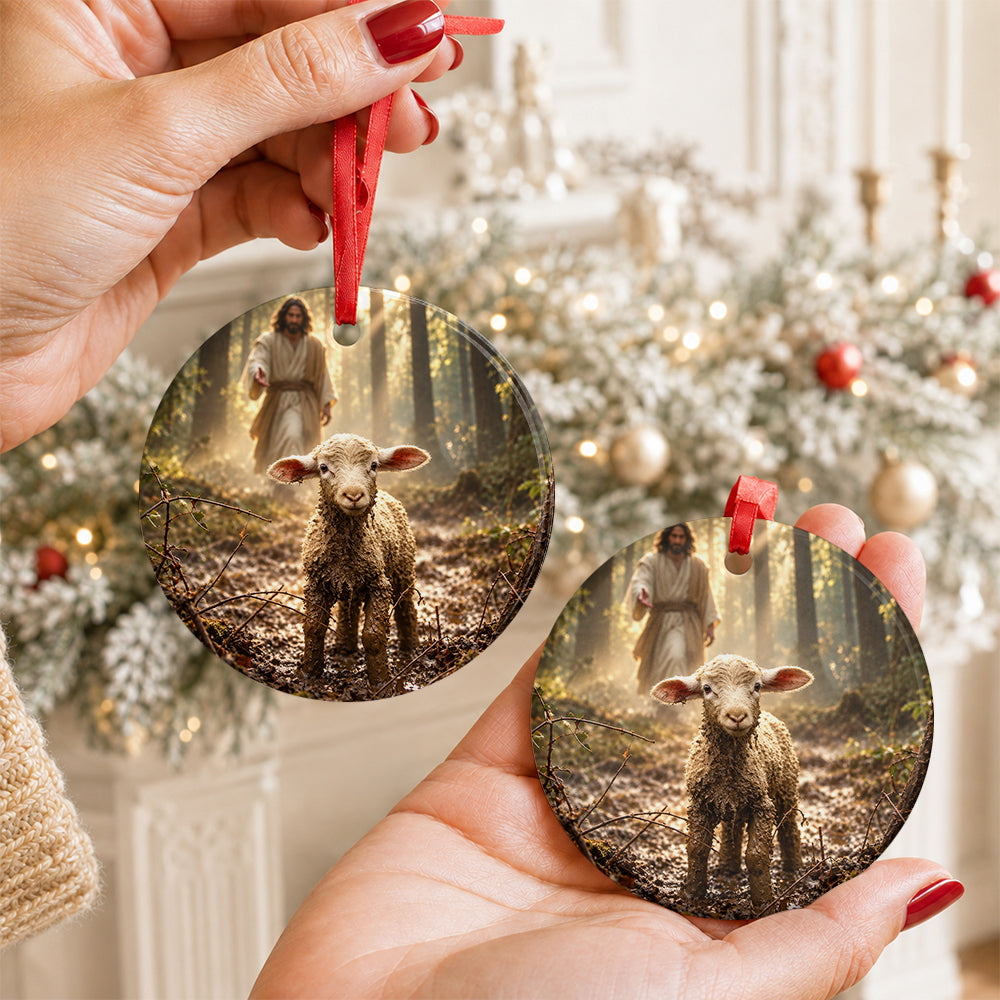My Jesus My Savior, Gift For Christian Loved One | Personalized Round Shaped Ceramic Ornament