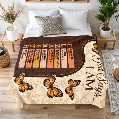 God Says, Gift For Loved One | Personalized Fleece Blanket