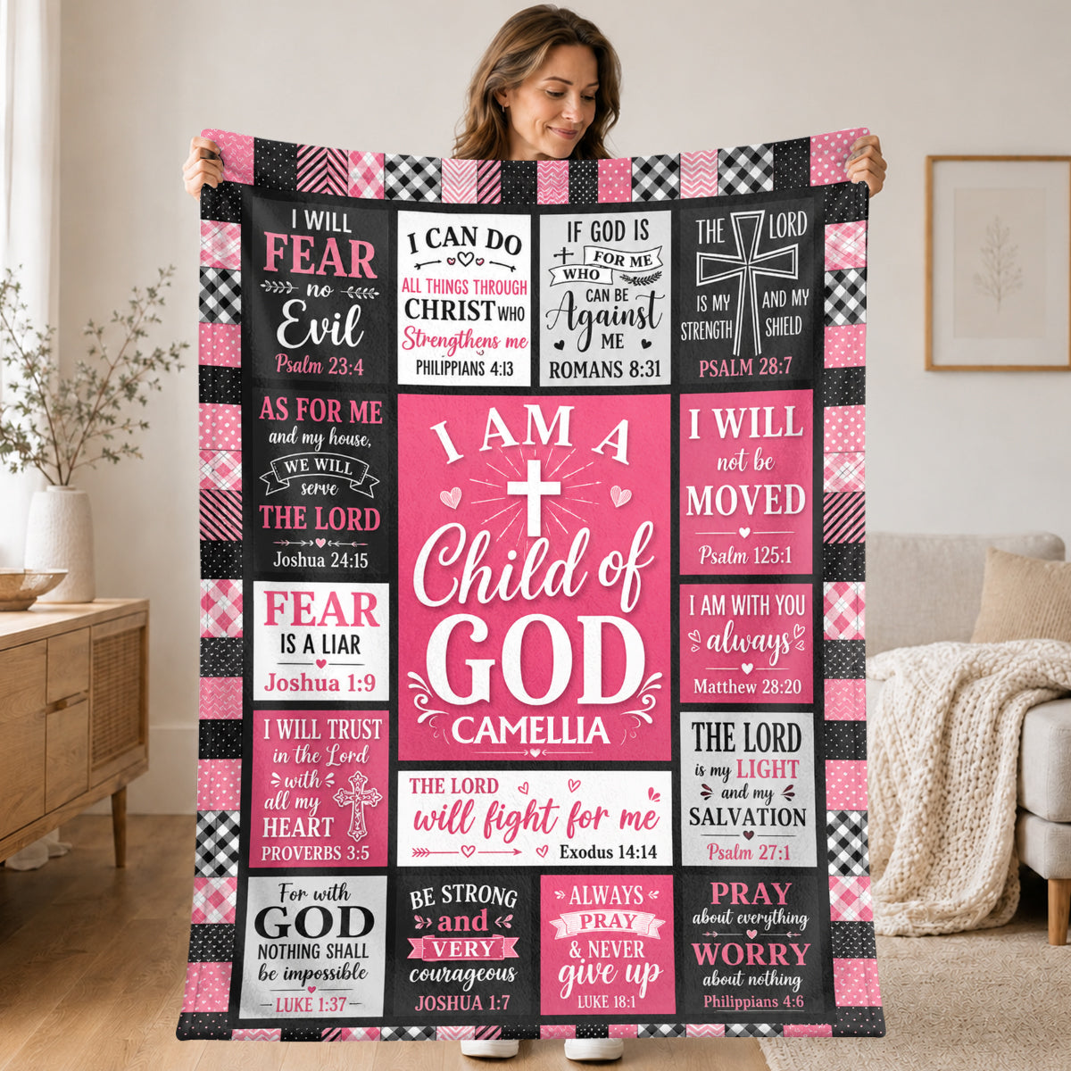 Child Of God, Gift For Daughter | Personalized Fleece Blanket