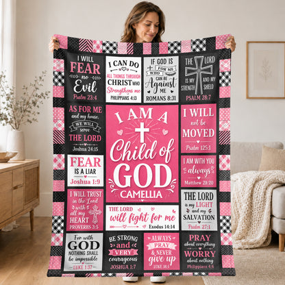 Child Of God, Gift For Daughter | Personalized Fleece Blanket