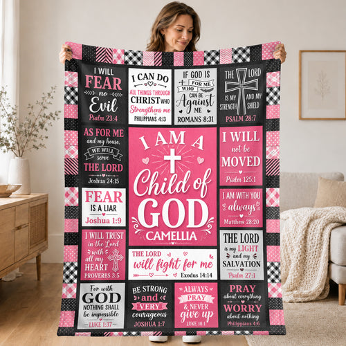 Child Of God, Gift For Daughter | Personalized Fleece Blanket