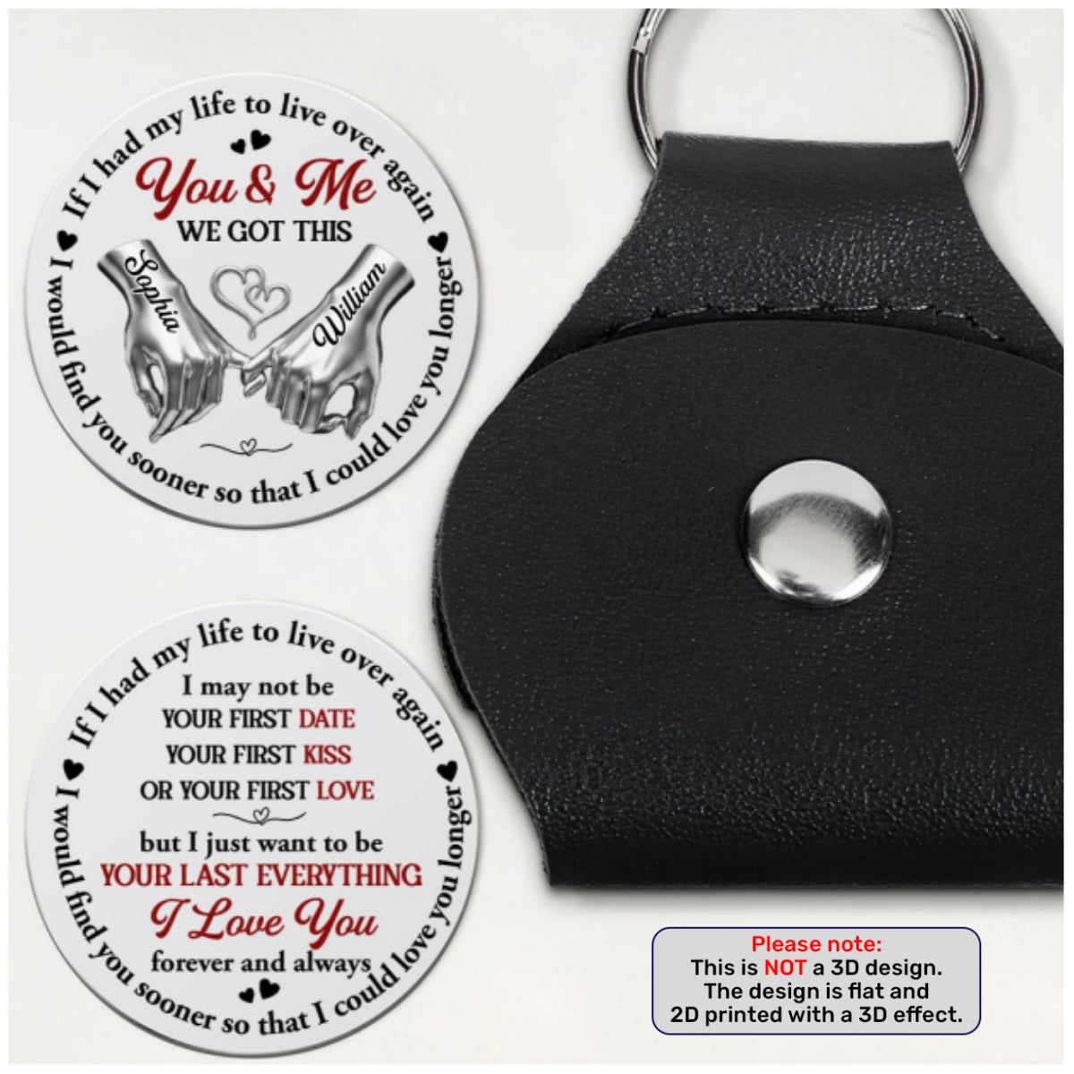 Forever Your Last Everything, Gift For Wife From Husband - Personalized Pocket Hug