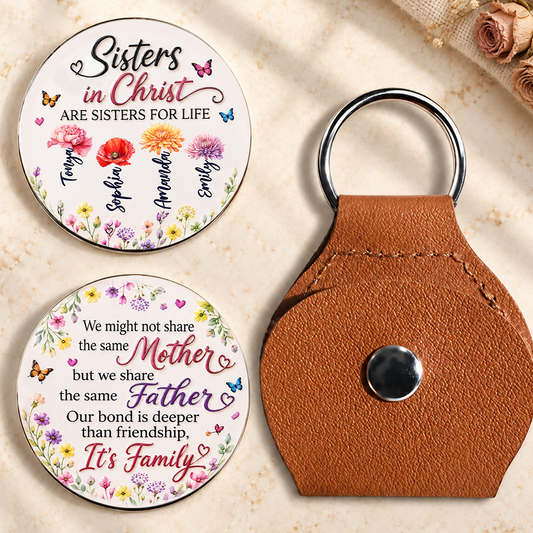 Sisters In Christ Are Sisters For Life, Gift For Sister | Personalized Pocket Hug