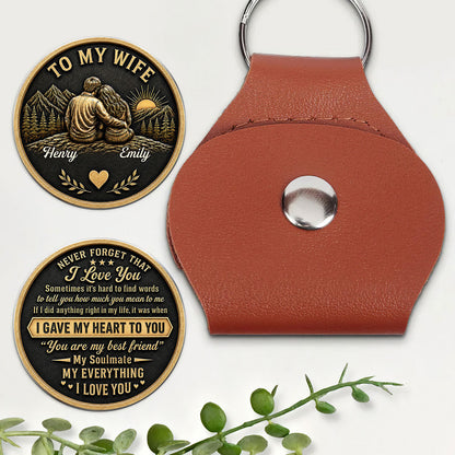 Love Token Lasts Forever, Gift For Wife From Husband - Personalized Pocket Hug