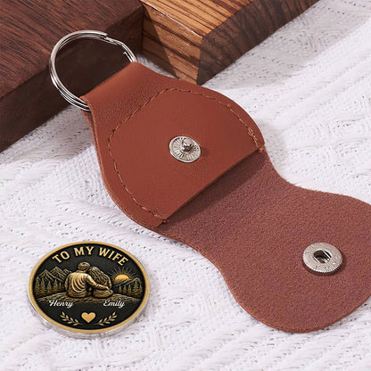 Love Token Lasts Forever, Gift For Wife From Husband - Personalized Pocket Hug